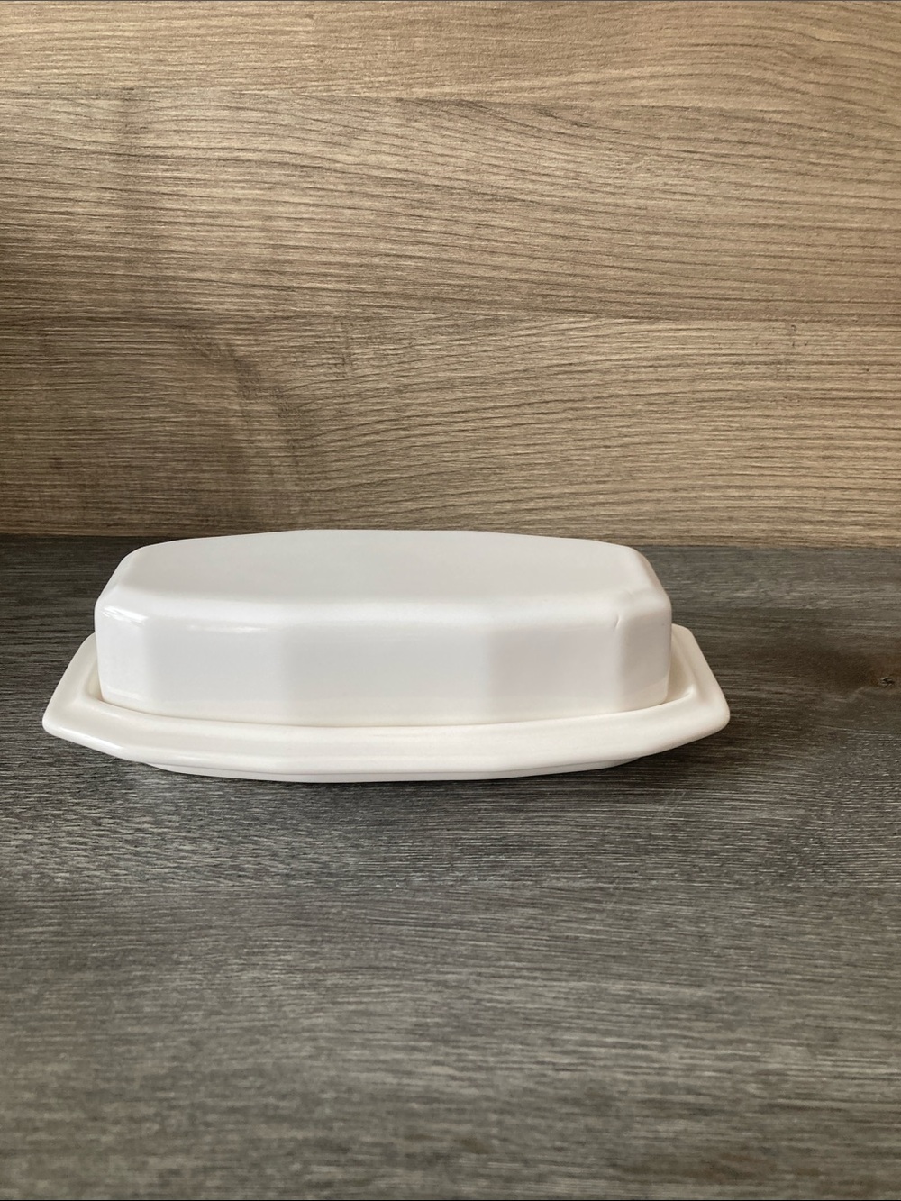 Vintage Pfaltzgraff Heritage White Butter Dish